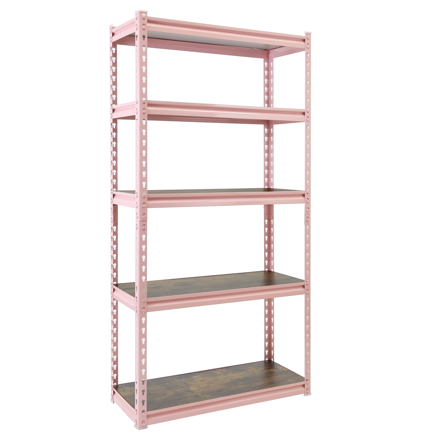 King's Rack Pink 5-Tier Boltless Tier Height Adjustable Steel Frame Garage Storage  Shelving Units (36" W x 18" D x 72")