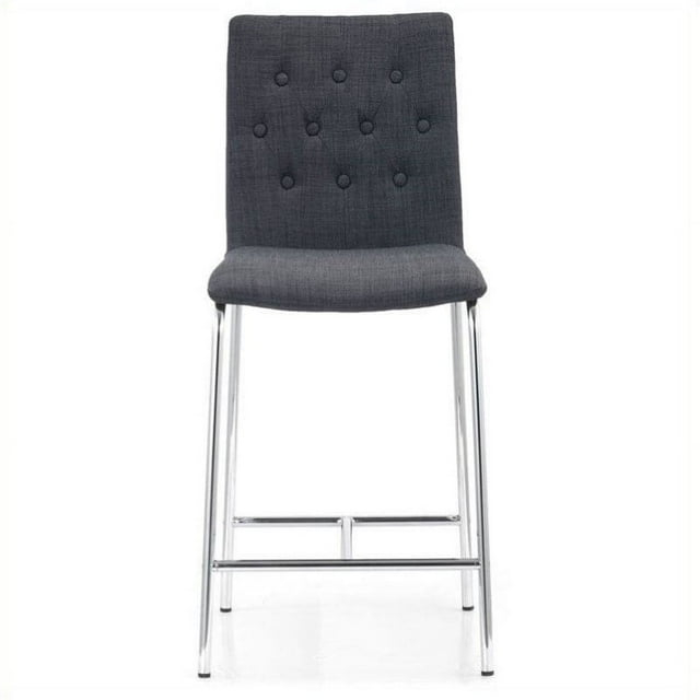 Kingfisher Lane 24" Counter Stool in Graphite