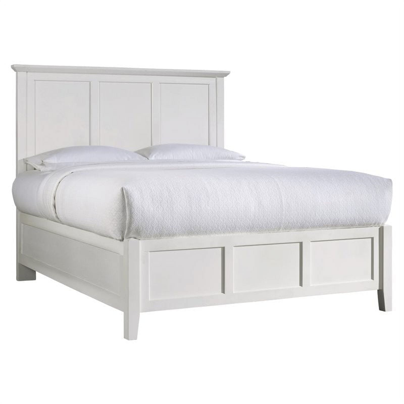 Kingfisher Lane California King Panel Bed in White