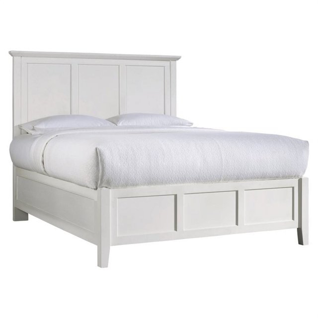 Kingfisher Lane California King Panel Bed in White