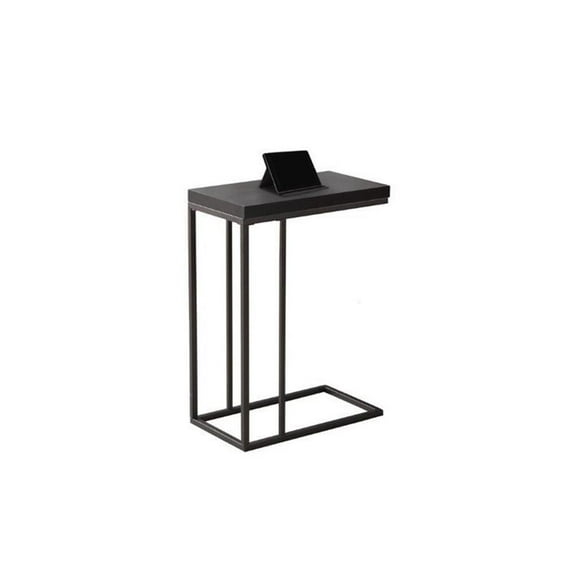 Accent Table - Cappuccino - Bronze Metal