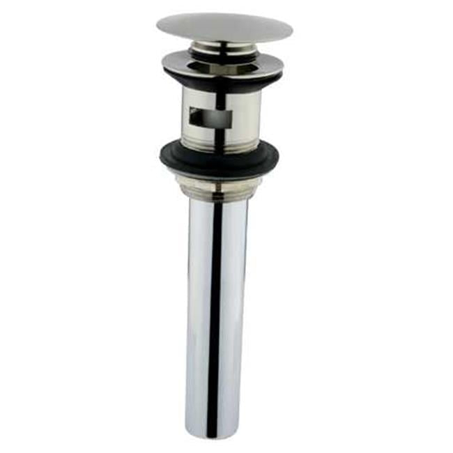 Kingston Brass Push Pop-Up Bathroom Sink Drain with Overflow, 22 Gauge