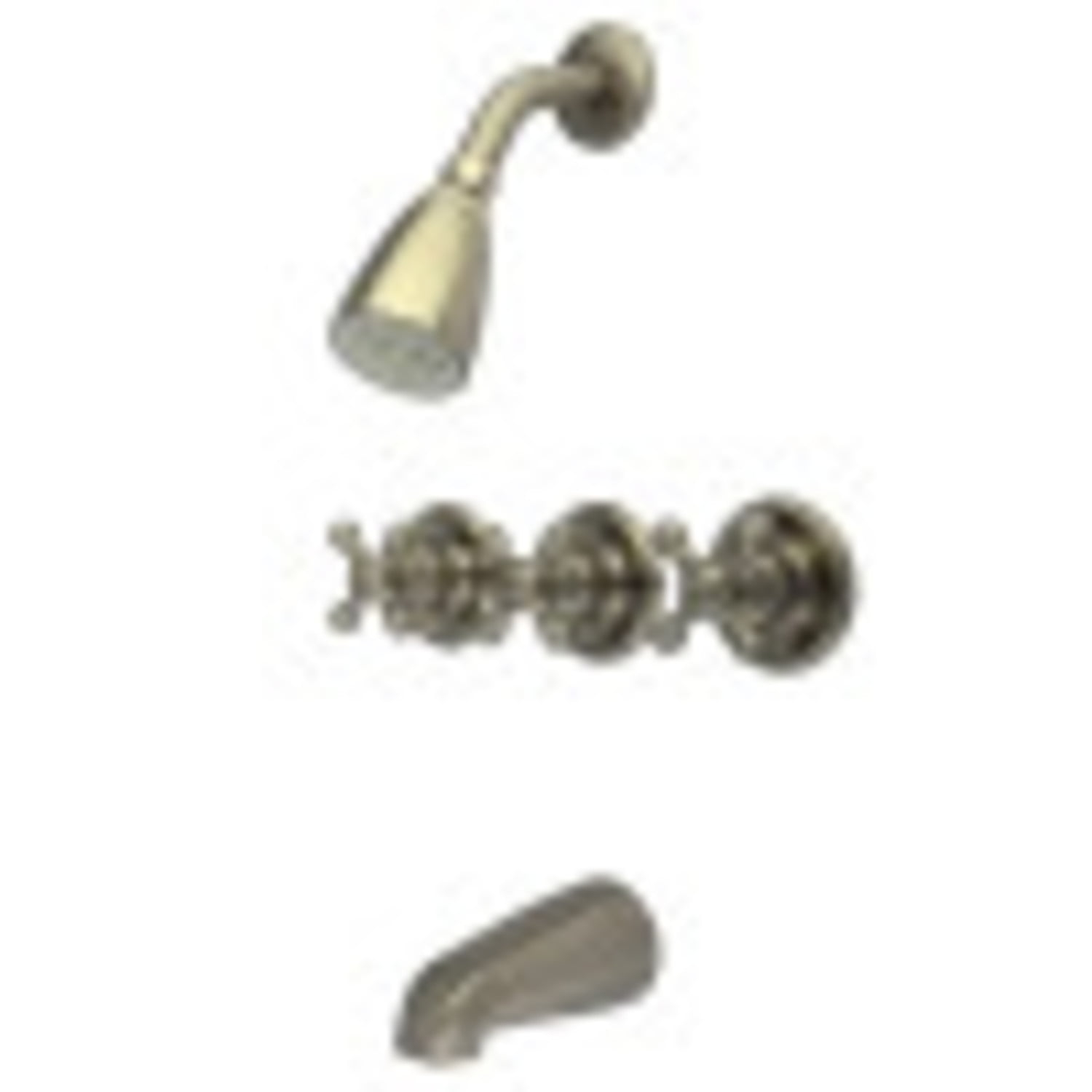 Kingston Brass Victorian Triple-Handle Tub and Shower Faucet