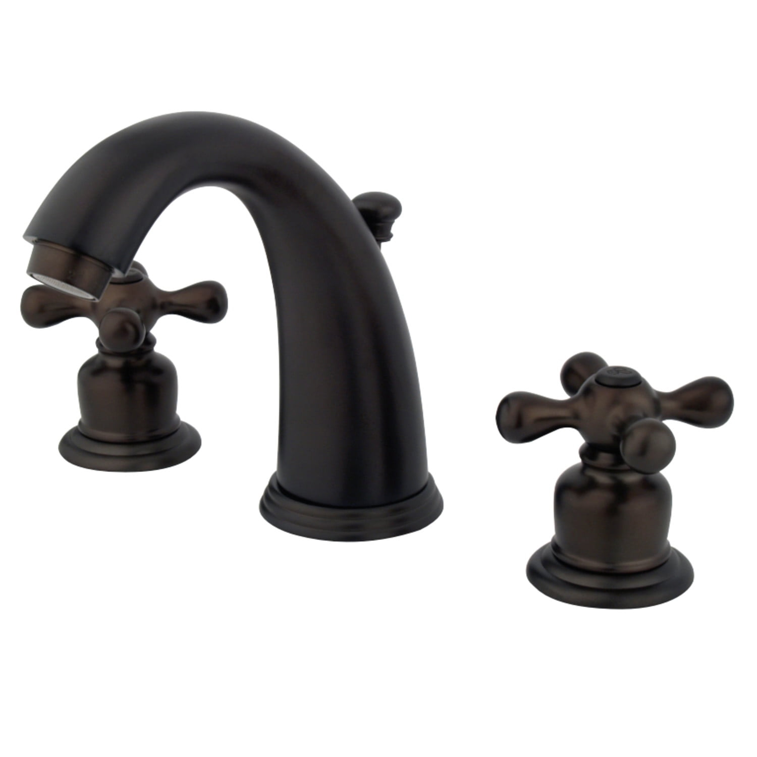 Kingston Brass Victorian Two-Handle 3-Hole Deck Mount Widespread Bathroom Faucet with Retail Pop-Up Drain