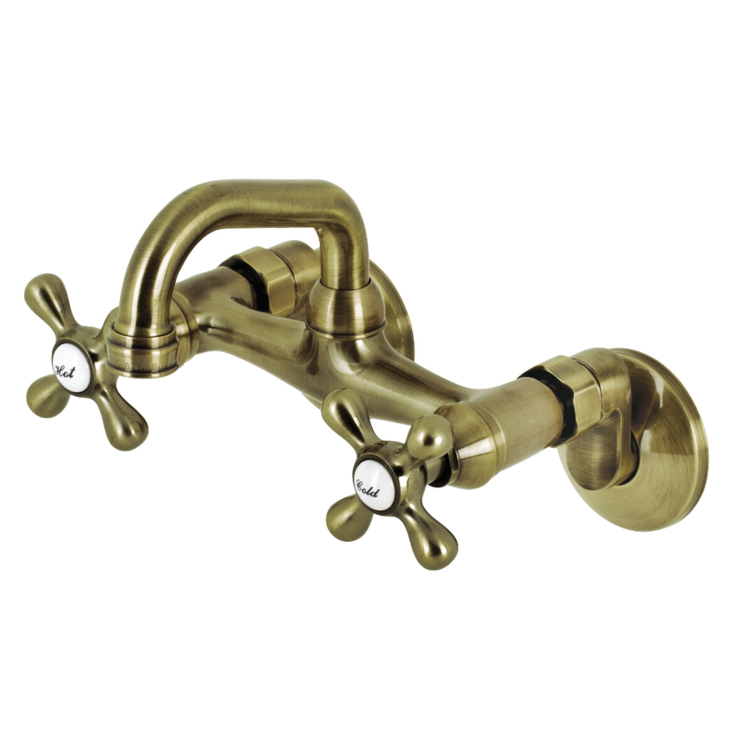 Kingston Brass Kingston Two-Handle 2-Hole Wall Mount Bar Faucet