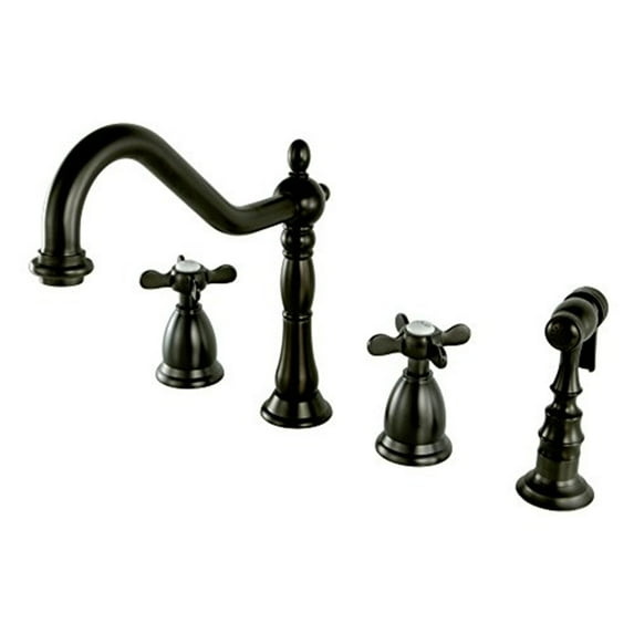 Kingston Brass Ks179.Bexbs Essex 1.8 GPM Widespread Kitchen Faucet - Bronze