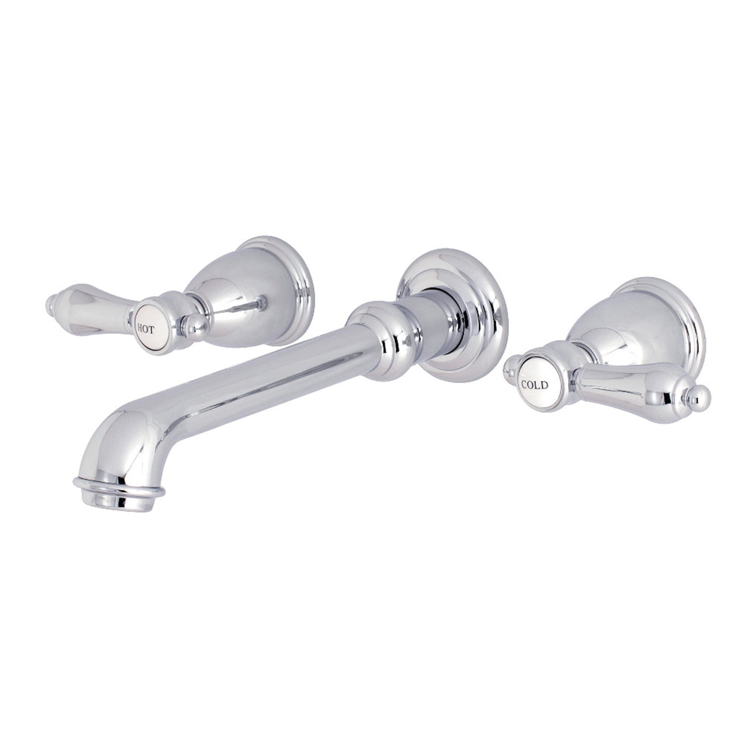 Kingston Brass Heirloom Two-Handle 3-Hole Wall Mount Roman Tub Faucet