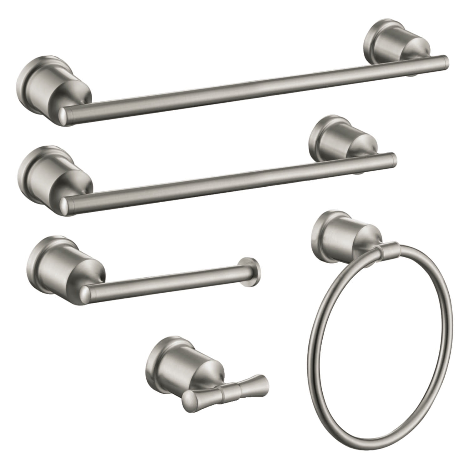 Kingston Brass BAHK9112478SN Kingston Brass Mathsson 5-Piece Bathroom Hardware Set