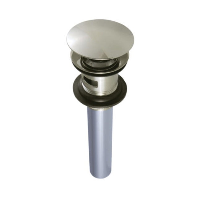 Kingston Brass Push Pop-Up Bathroom Sink Drain with Overflow, 22 Gauge