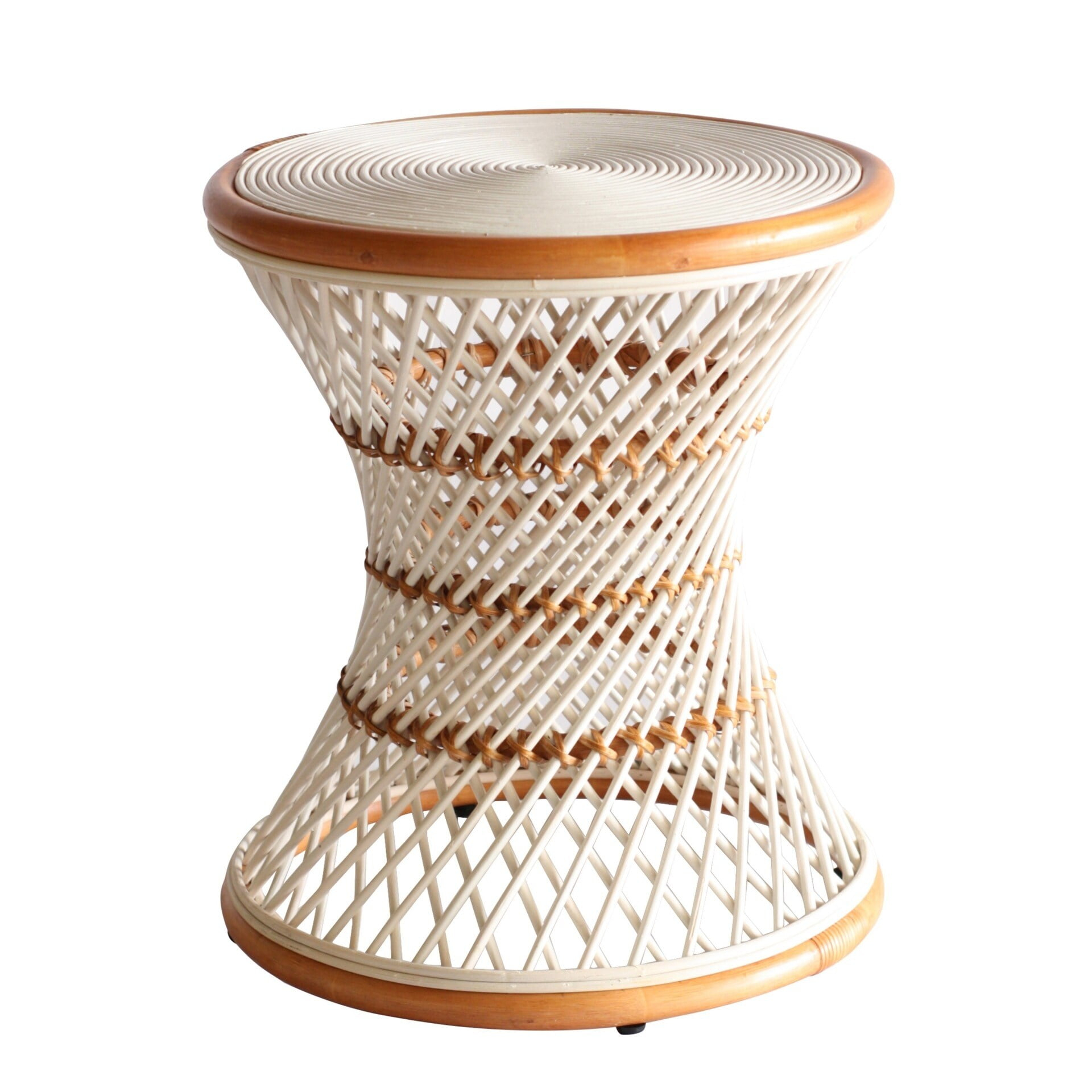 Kirby Rattan Round Stool