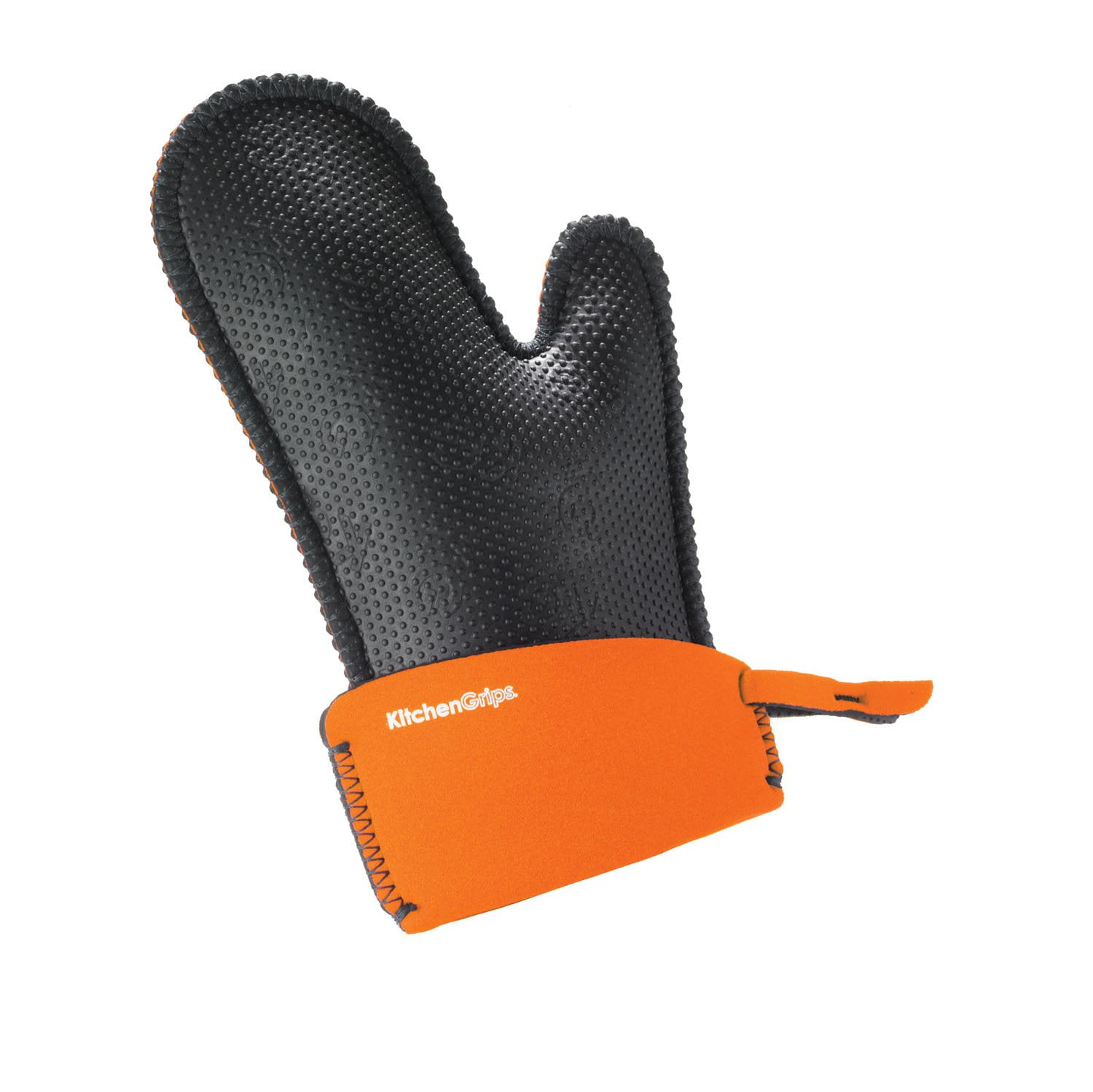 Kitchen Grips Silicone Chef's Mitt, Small, Orange
