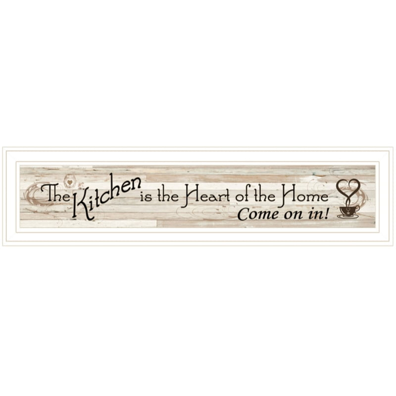 Kitchen is the Heart of the Home by TrendyDecor4U Print Wall Art WoodMulti-Color