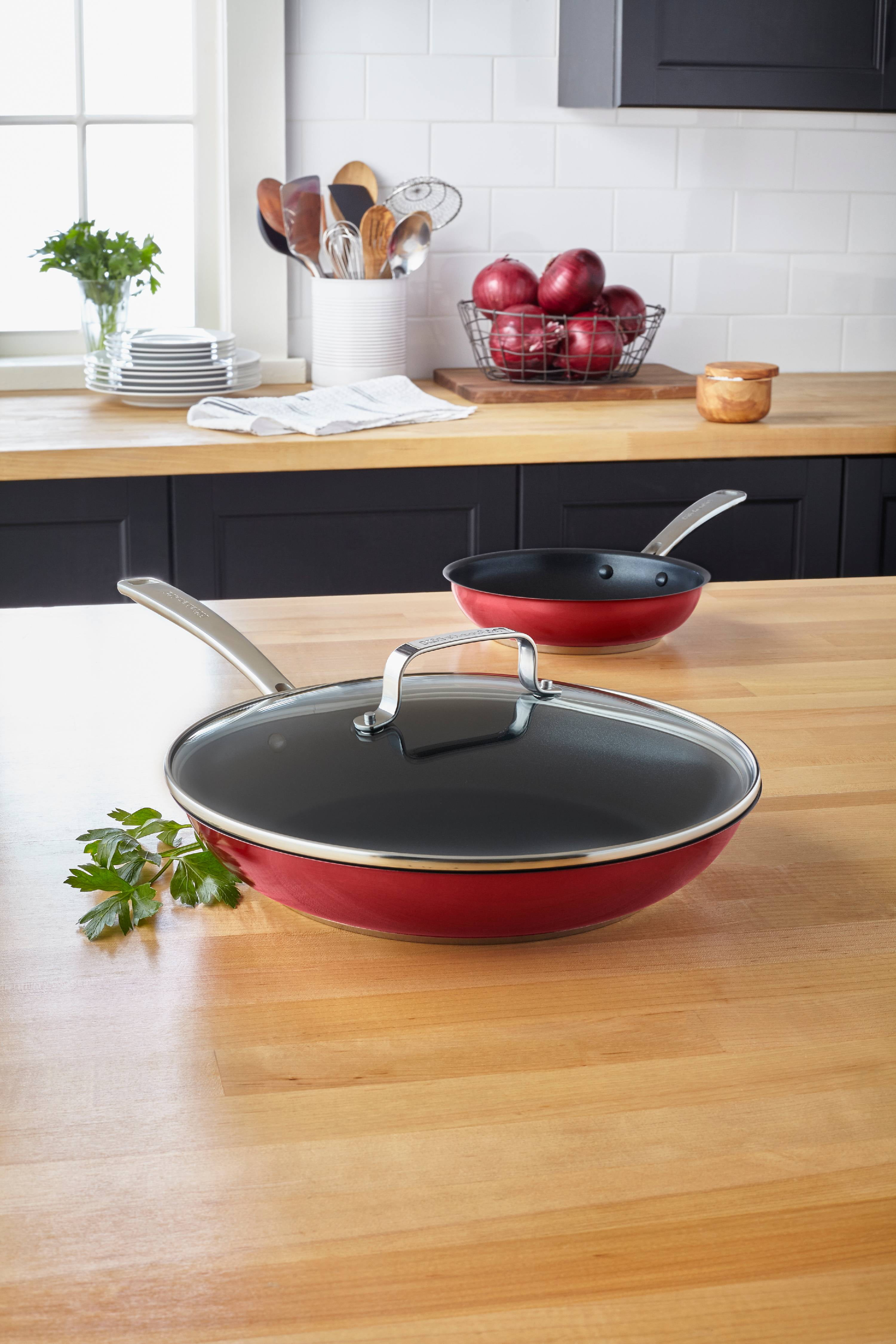 KitchenAid Stainless Steel 12" Nonstick Skillet with lid (KC2S12KNPC)