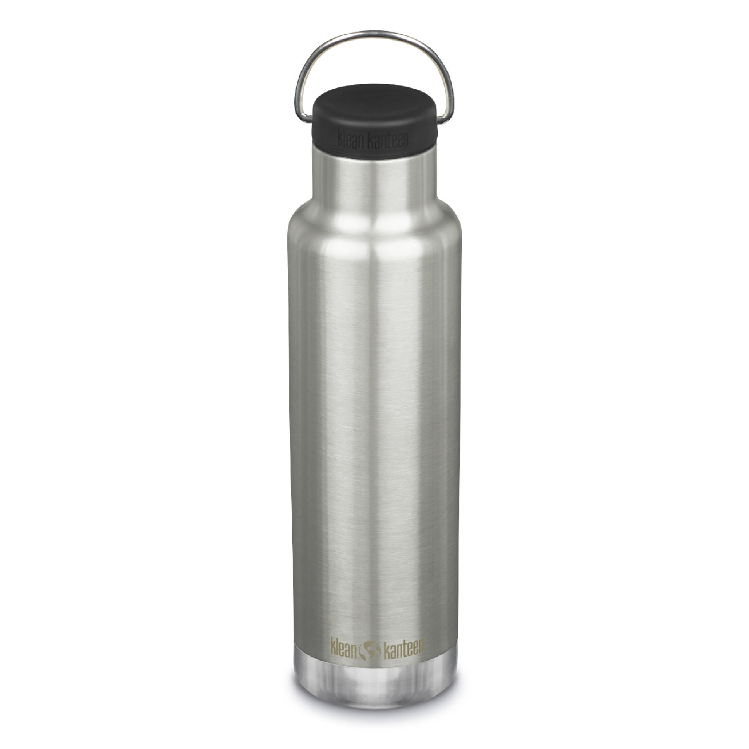 Klean Kanteen 20 Oz Classic Loop Top Brushed Stainless