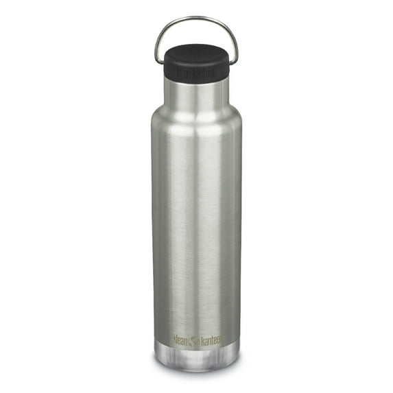 Klean Kanteen 20 Oz Classic Loop Top Brushed Stainless