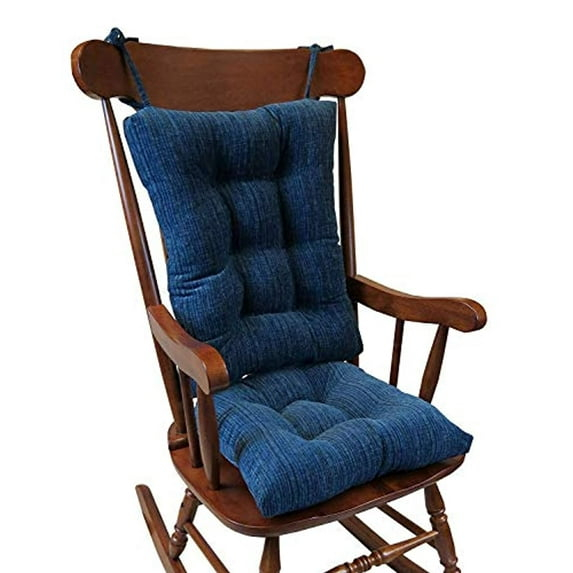 Klear Vu Gripper Polar Chenille Jumbo 2 Pieces Rocking Chair Cushion Set