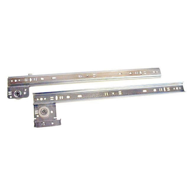 Knape & Vogt KV1300 P12 12 in. Ball Bearing 0.75 Extension Drawer Slides - 75 lbs, Zinc