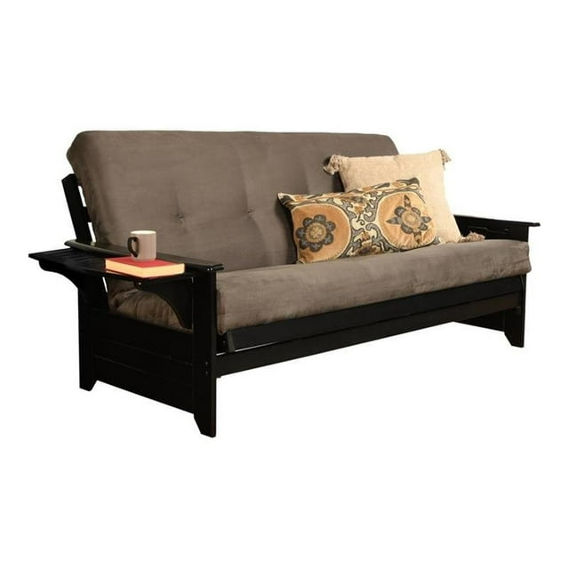 Kodiak Furniture Full-size Suede Futon Mattress in Gray-Frame Not Included