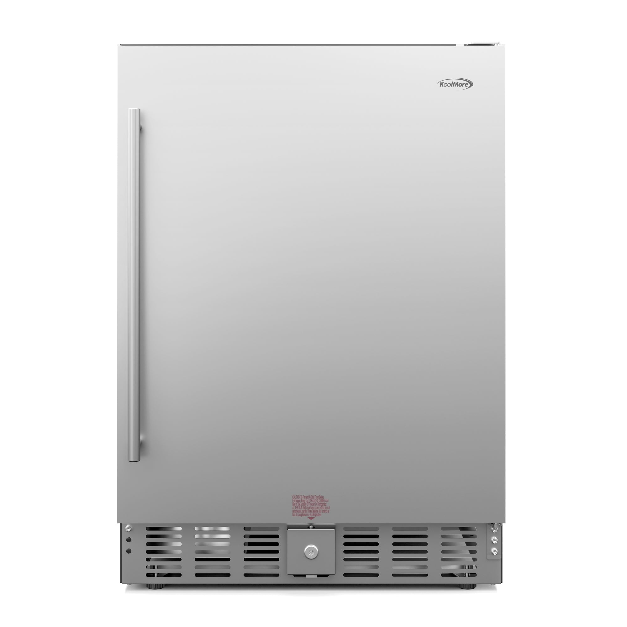 KoolMore 23.4 in. Stainless Steel, Solid-Door Built-In Refrigerator and Beverage Cooler, 5 Cu. ft.