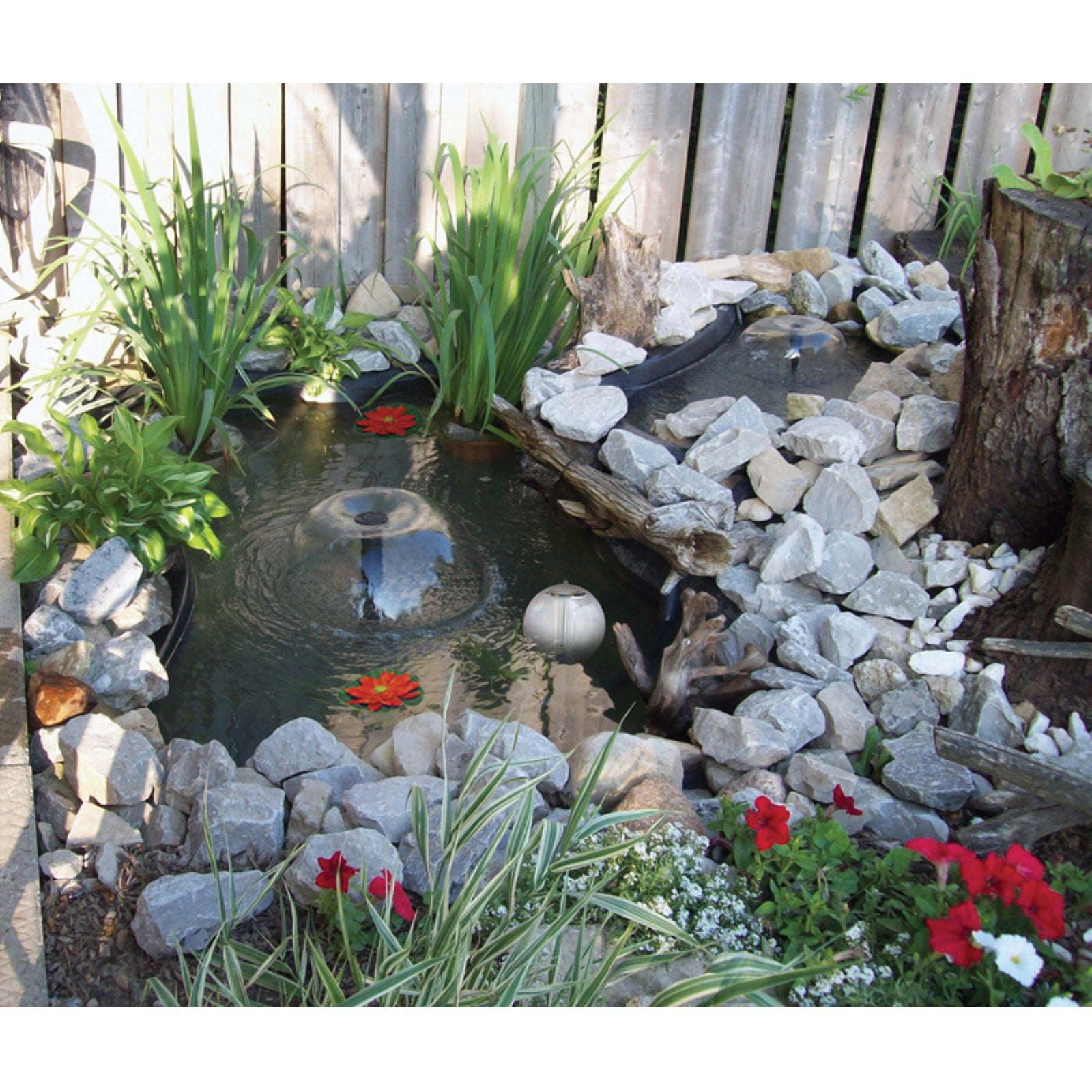 Koolscapes 400 Gal Starter Pond Kit with Fountain, 340 GPH Pump, Liner