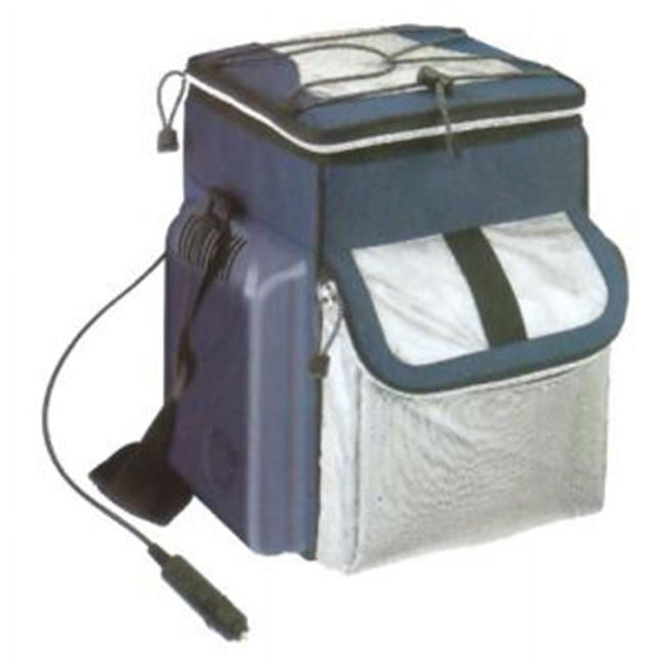 Koolatron D13 Soft-Sided Electric Travel Cooler, 14-Quart Capacity, 12V Car Outlet Plug, Holds Twenty 12-ounce Cans or 2L Bottles Upright, Soft Nylon Sides; Dark Grey