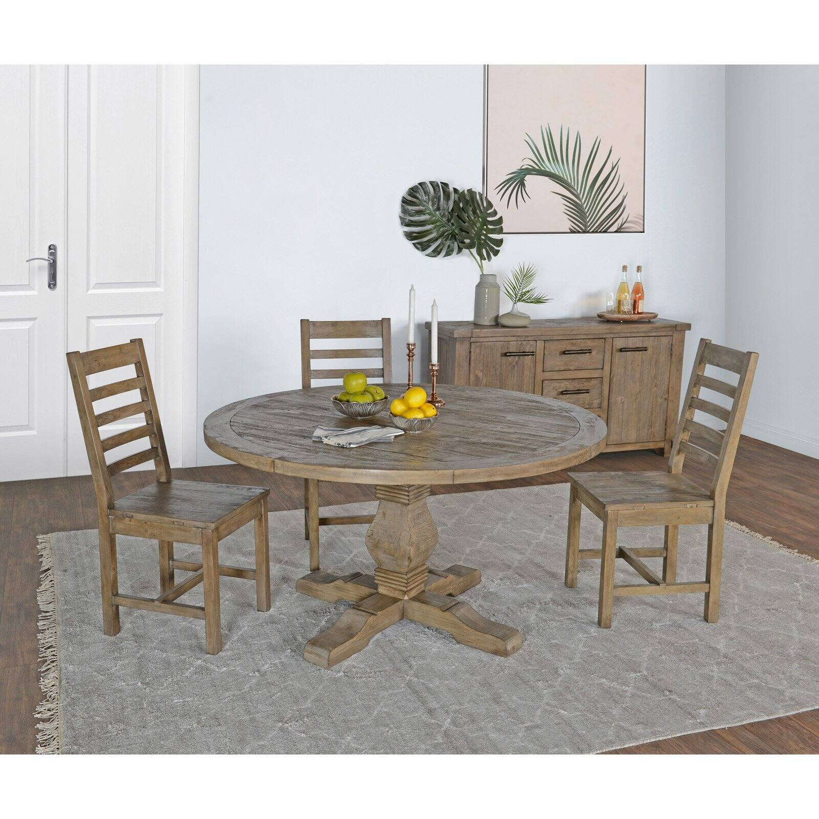 Kosas Home Quincy Reclaimed Pine Round Dining Table