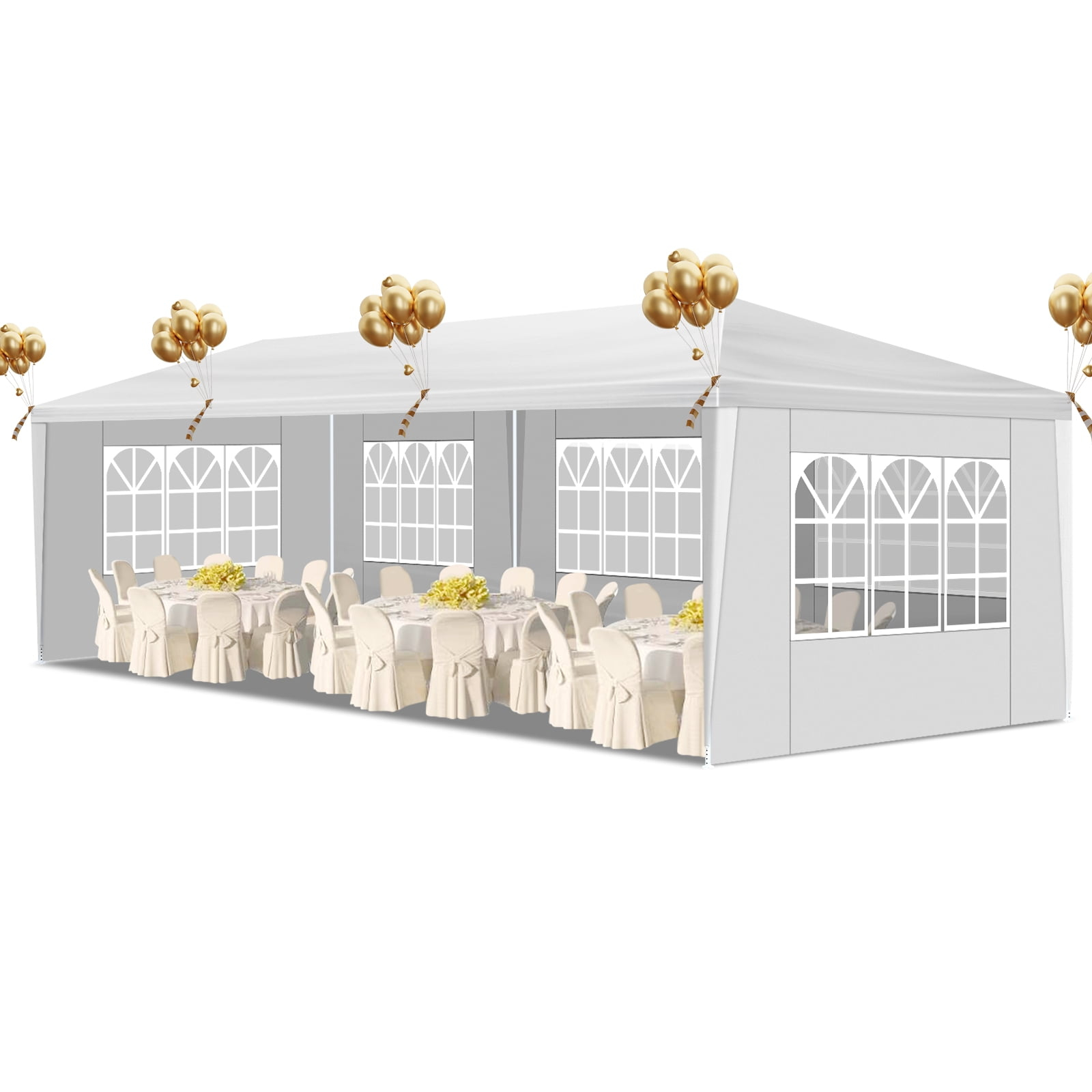 Ktaxon 10'x30' Canopy Tent Wedding Partywith Removable 5 Sidewall White