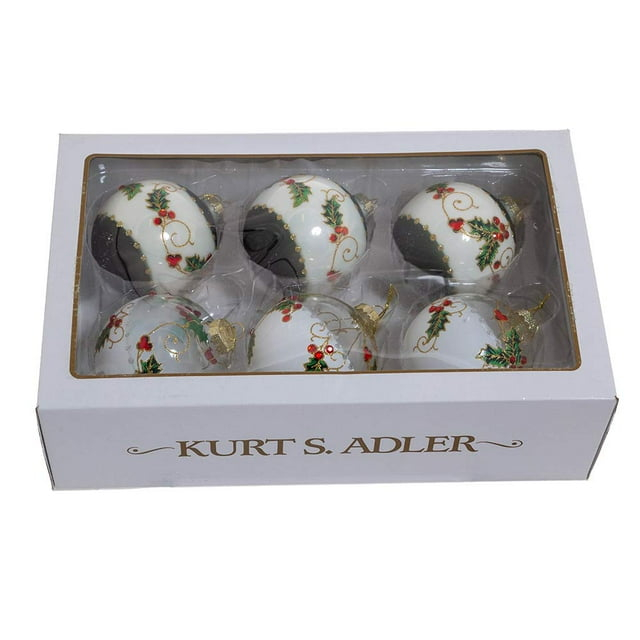 Kurt Adler Glass Ball Ornament