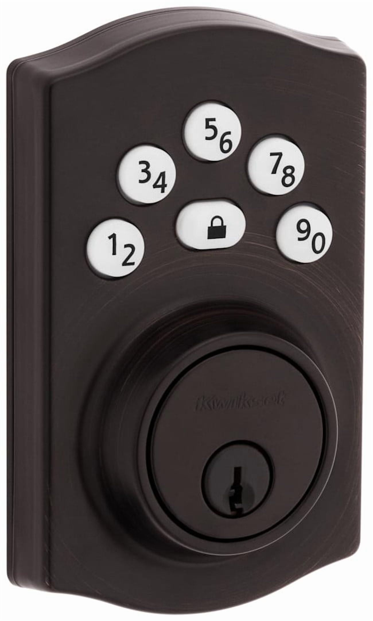 Kwikset 9240TRL-11P Traditional Powerbolt Electronic SmartCode Deadbolt with RCAL Latch and RCS Strike Venetian Bronze Finish