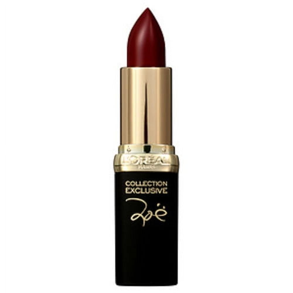 L'Oreal Paris Colour Riche Collection Exclusive Lipstick, Zoe's Red, 0.13 oz