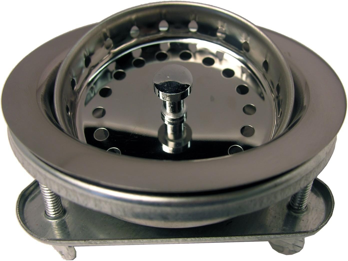 Lasco  3-1/2 In. Chrome EZ-On Duo Basket Strainer Assembly 03-1031
