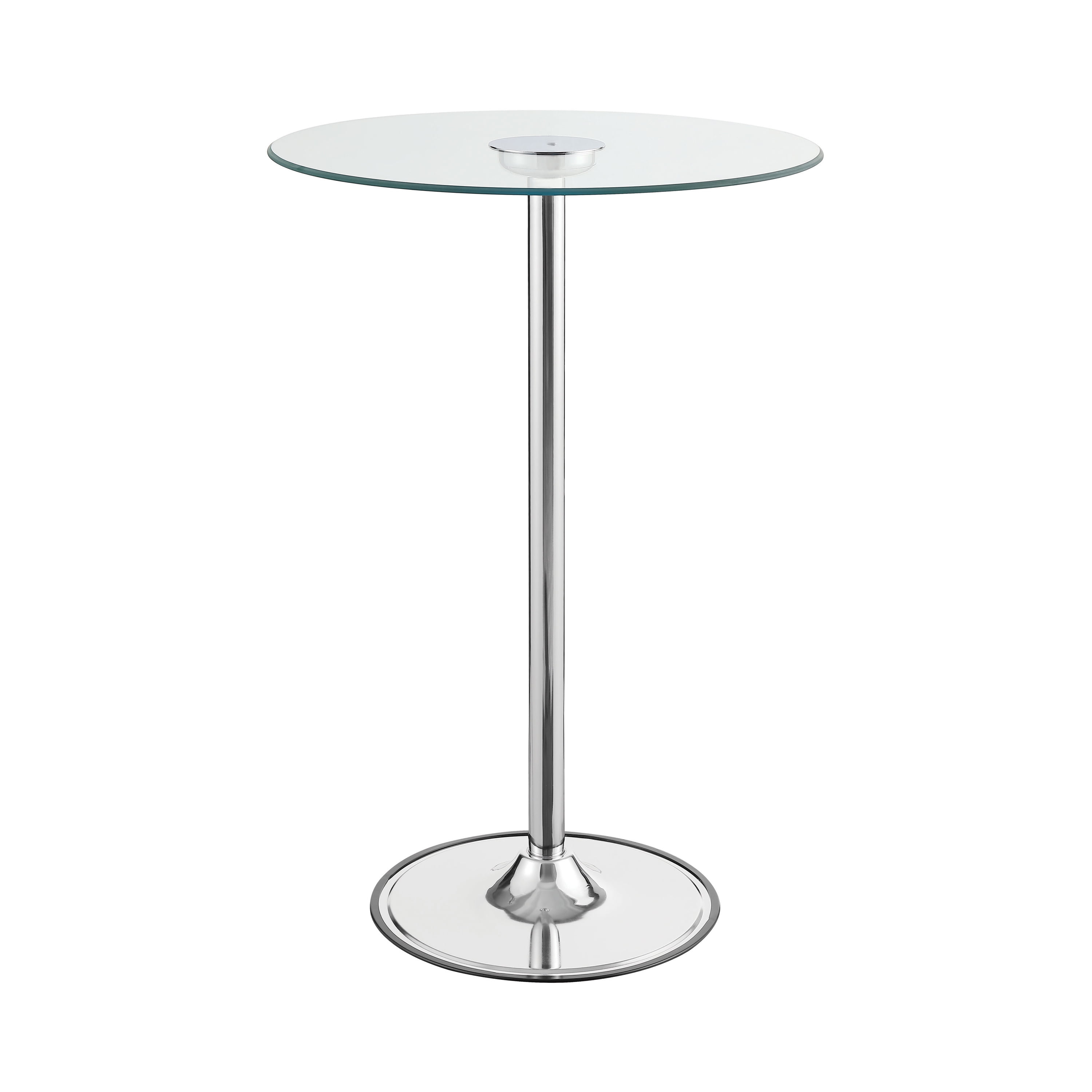 LED Bar Table Chrome and Clear