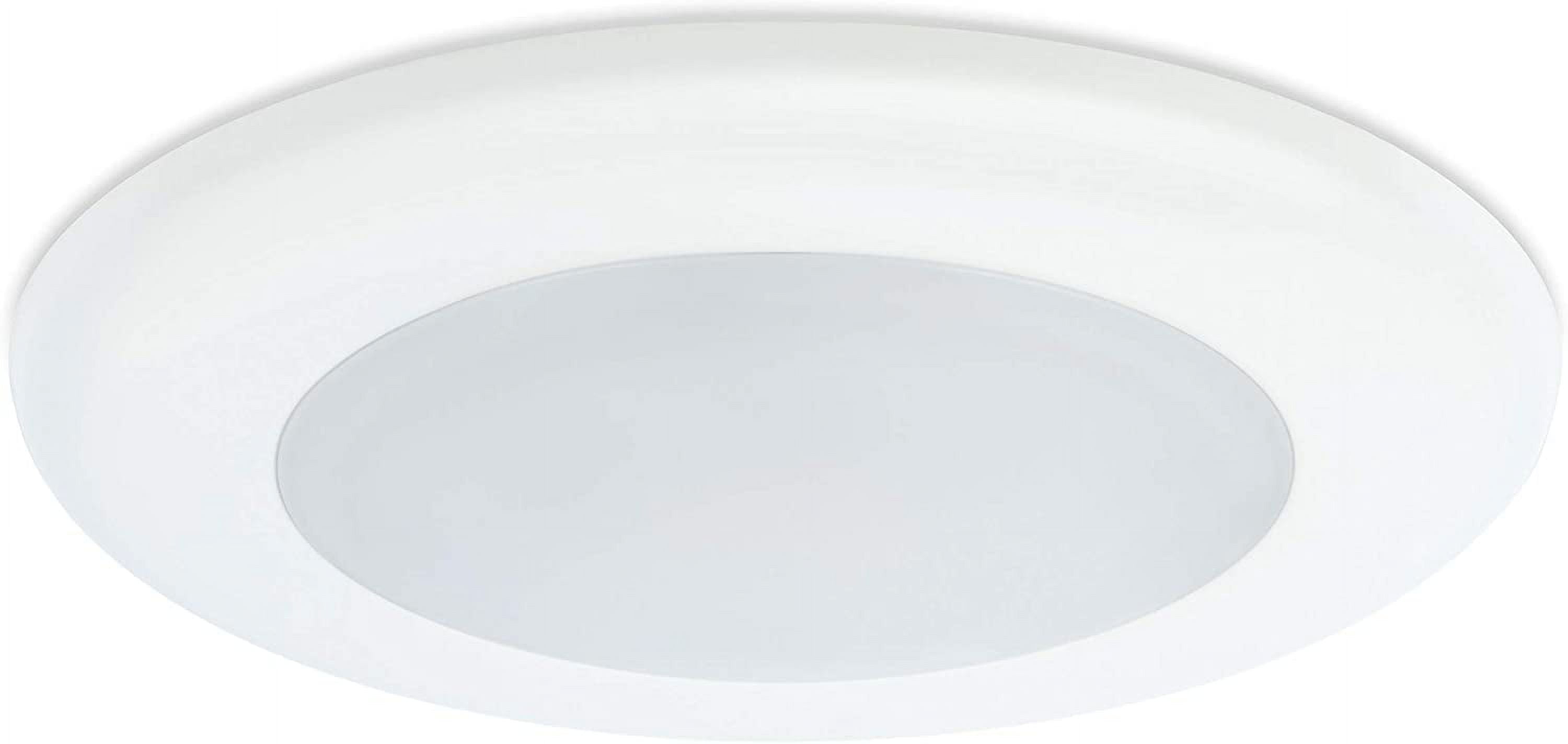 LED Surface Flush Mount Ceiling Light, 4", 10W, 650 Lumens, (100W Equivalent) Dimmable, 3000K Warm White, Surface Mount LED Downlight ETL, White Finish, Wet Location, ETL