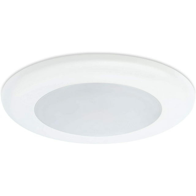 LED Surface Flush Mount Ceiling Light, 4", 10W, 650 Lumens, (100W Equivalent) Dimmable, 3000K Warm White, Surface Mount LED Downlight ETL, White Finish, Wet Location, ETL