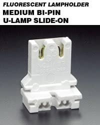 Leviton 13180-U Medium Base Bi-Pin U-Shaped Lamp Fluorescent Lampholder