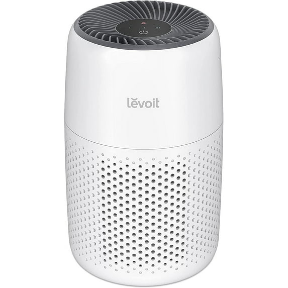 LEVOIT Air Purifiers for Bedroom Home, 3-in-1 Filter Cleaner with Fragrance Sponge for Better Sleep, Filters Smoke, Allergies, Pet Dander, Odor, Dust, Office, Desktop, Portable, Core Mini, White