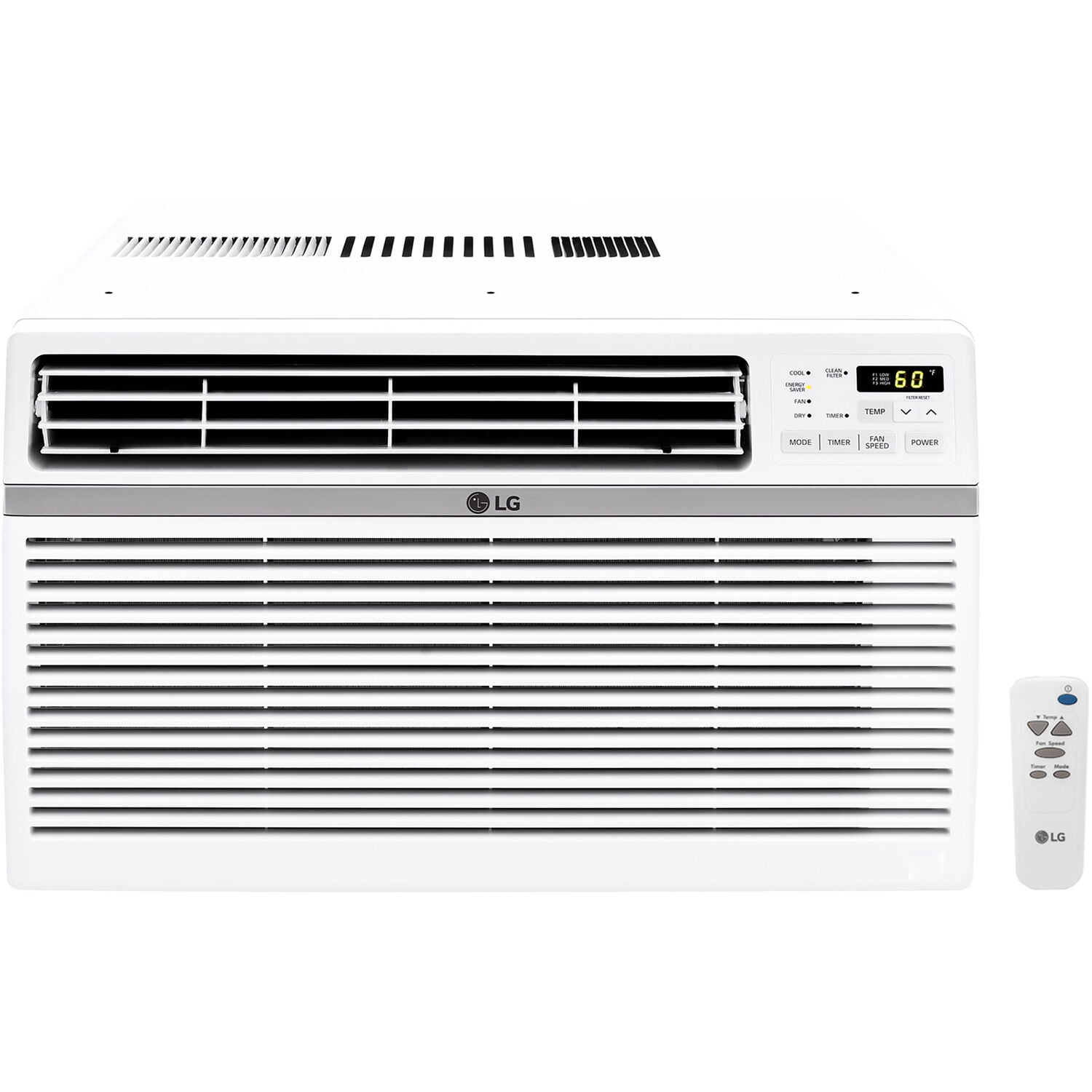 LG 6,000 BTU 250 Sq.ft High Efficiency Window AC, Cools 260 Sq.ft., White, LW6019ER