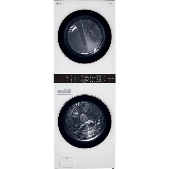 LG WKE100HWA 27 inch White WashTower™ with Center Control™ 4.5 cu. ft. Washer and 7.4 cu. ft. Electric Drye