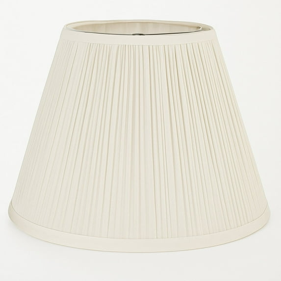 White Pleated Lamp Shade 7" x 13" x 10" Tall