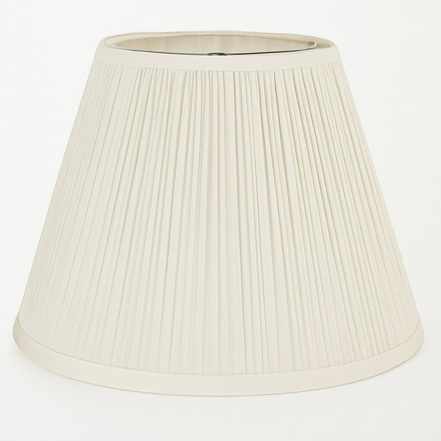 White Pleated Lamp Shade 7" x 13" x 10" Tall