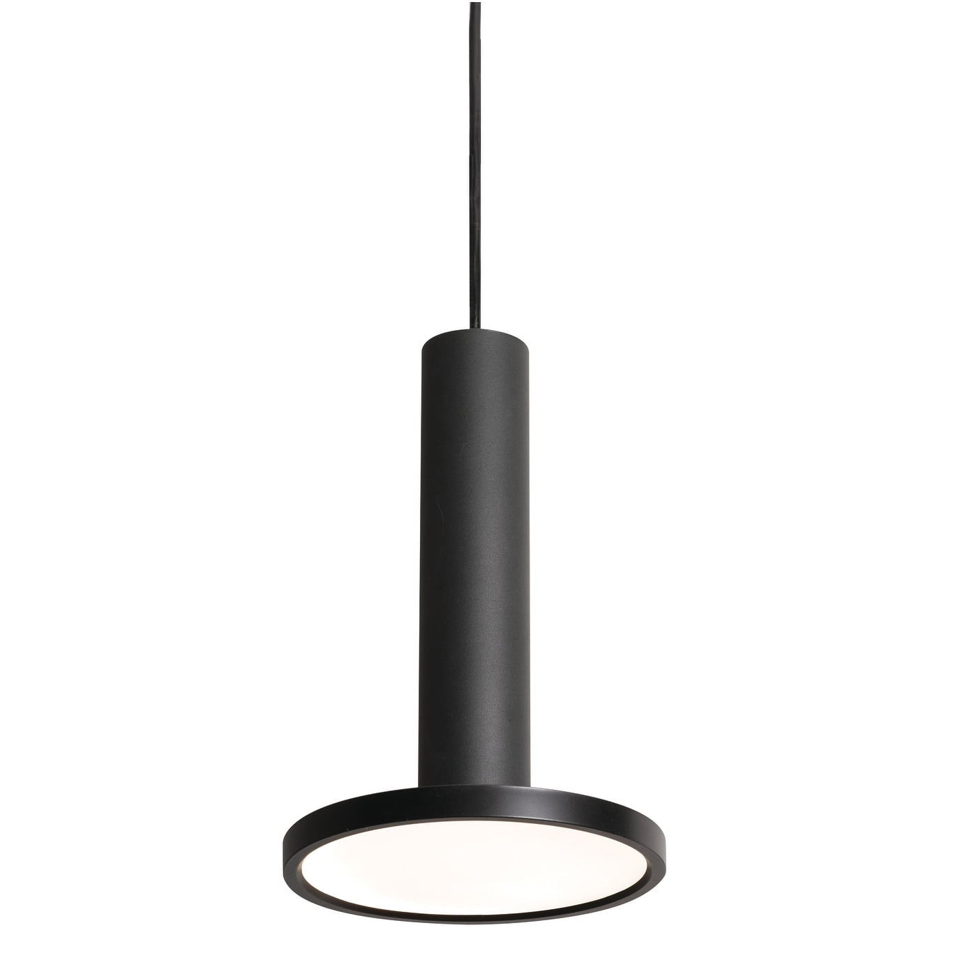 AFX  Luna LED Pendant with White Acrylic 15 Black Medium 8 inch 7 to 12 Inches