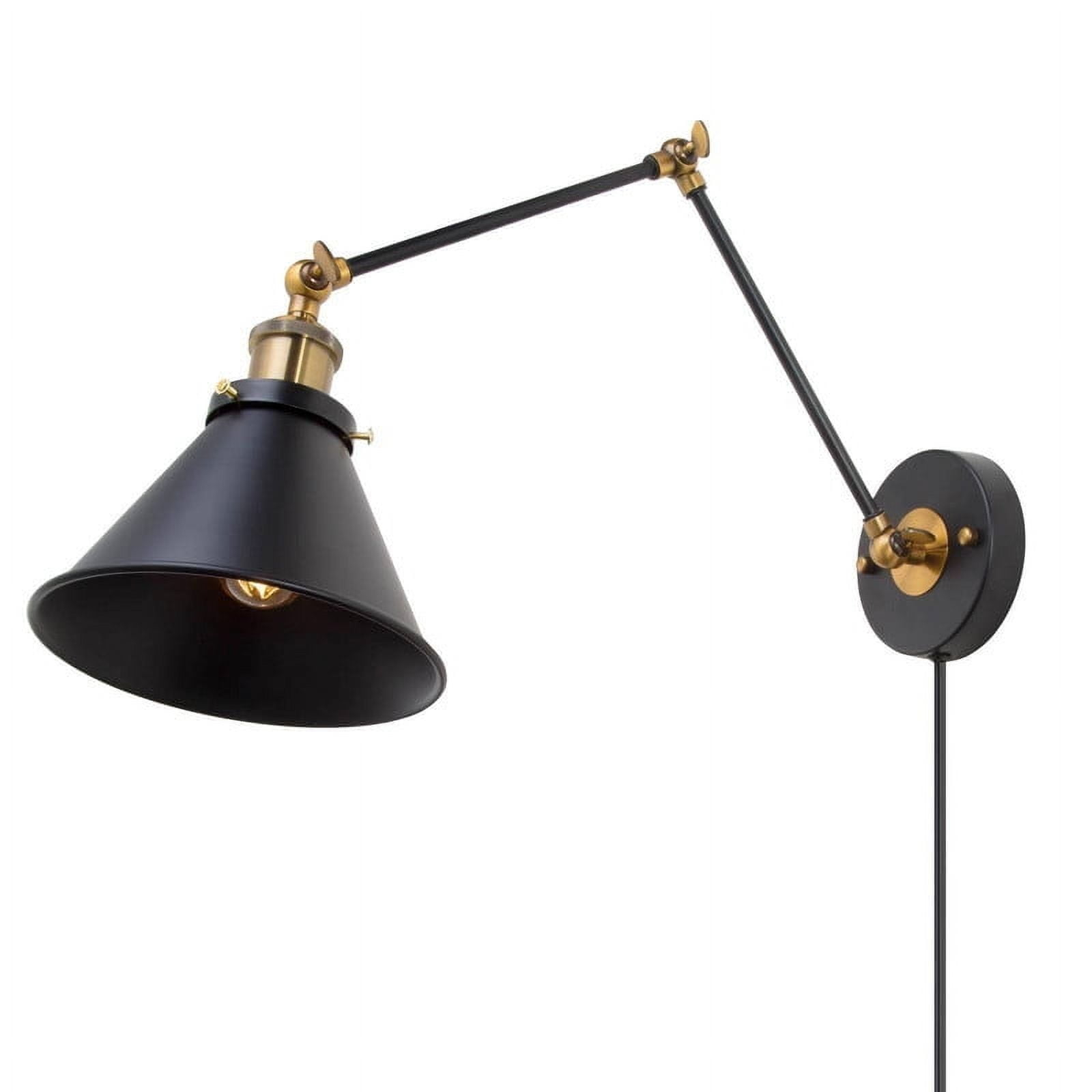 7.3-in W 1-Light Black Modern/Contemporary LED Wall Sconce for Dressing Room, Powder Room