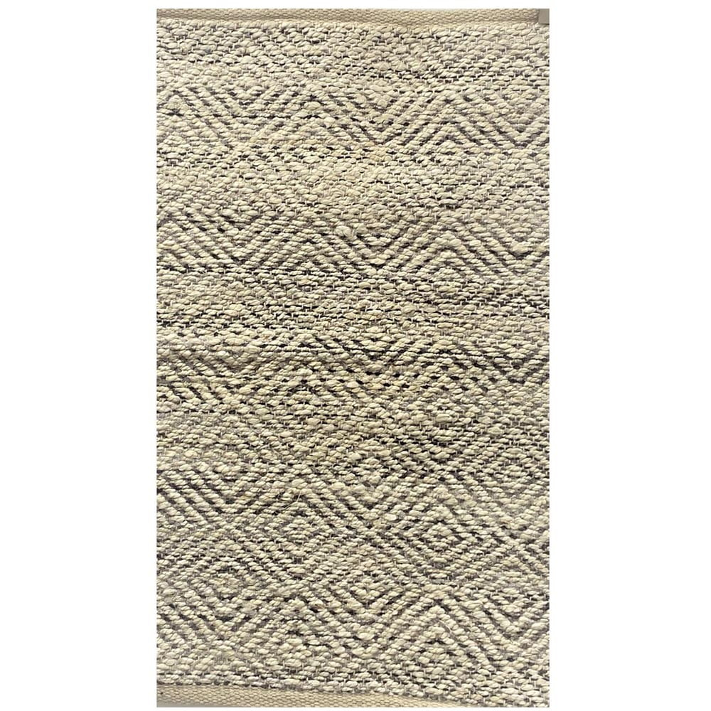 LR Home Clio 2' x 5' Tan/Gray Geometric Jute Blend Adult Indoor Area Runner Rug