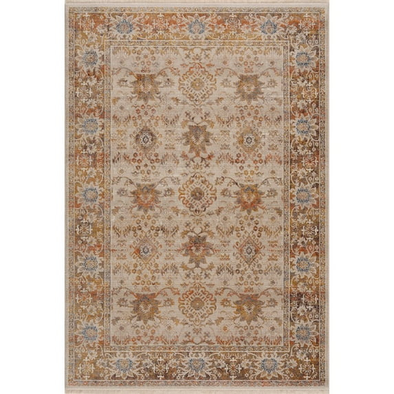 LR Home Holi Durable Performance Area Rug Indoor in Ivory/Beige, 5' x 8'
