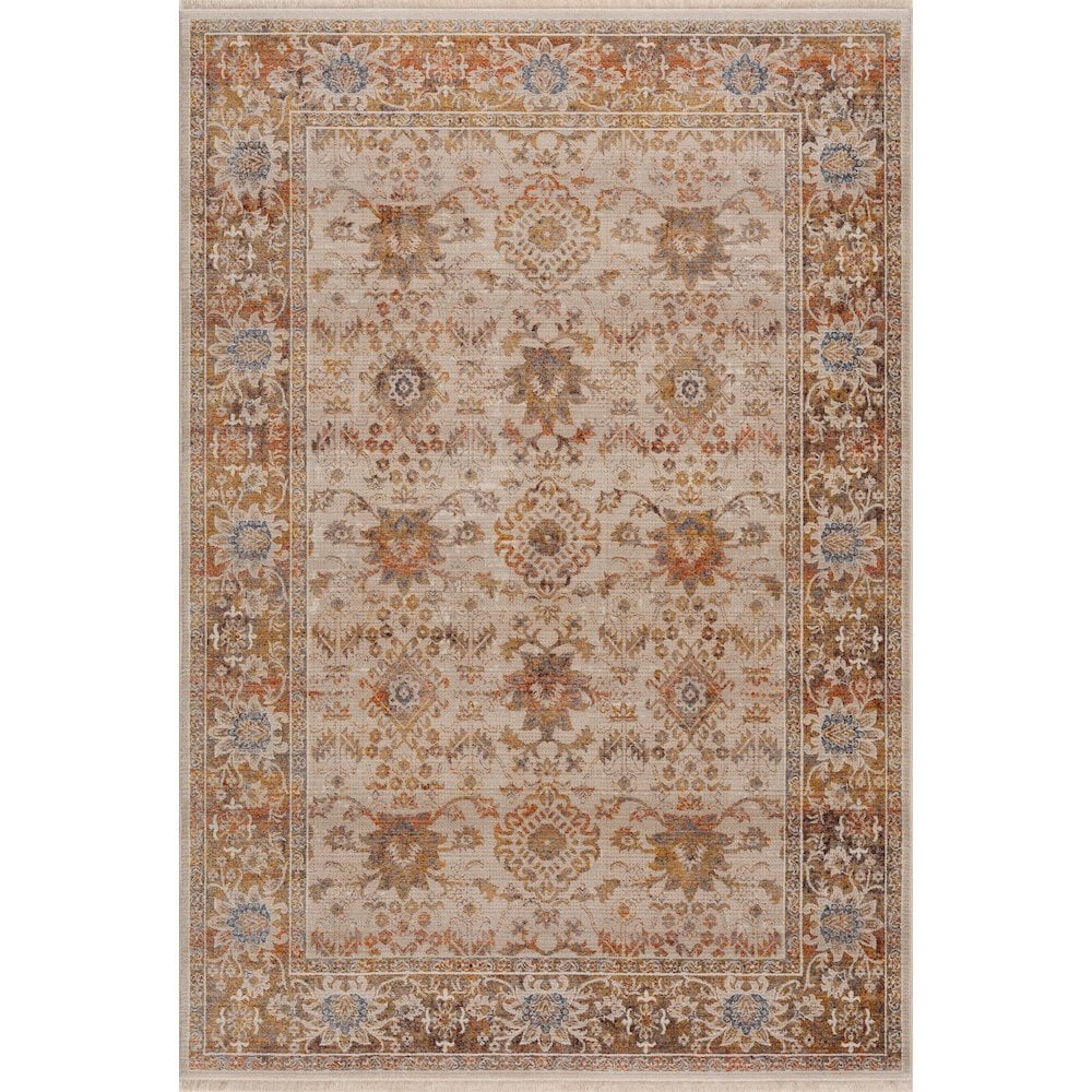 LR Home Holi Durable Performance Area Rug Indoor in Ivory/Beige, 5' x 8'