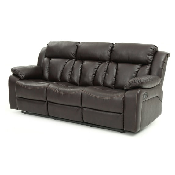 LYKE Home Reclining Sofa , Dark Brown