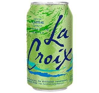 La Croix Natural Lime Flavored Sparkling Water, 12 fl oz, 8 pack