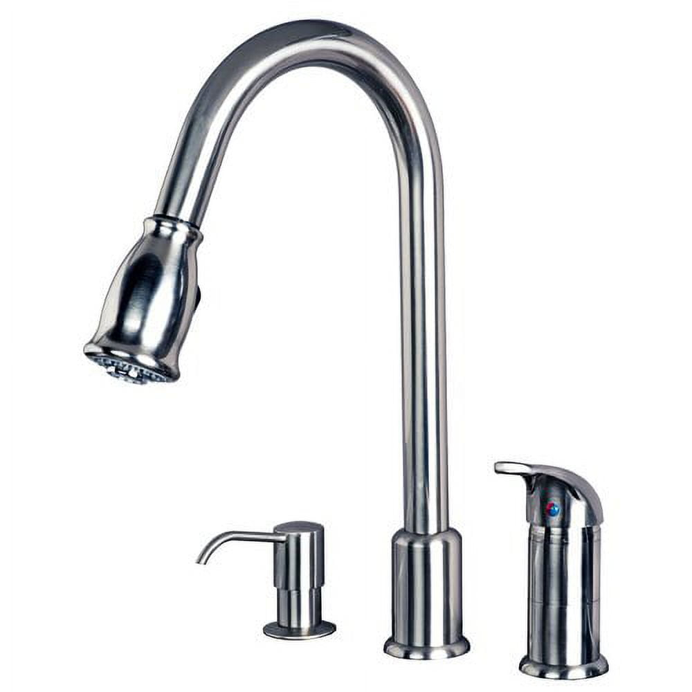 Laguna Brass Pull Down Single Handle Kitchen Faucet
