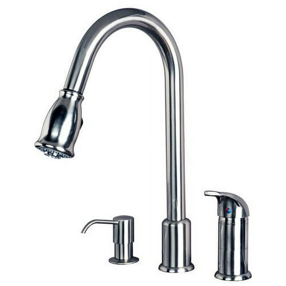 Laguna Brass Pull Down Single Handle Kitchen Faucet