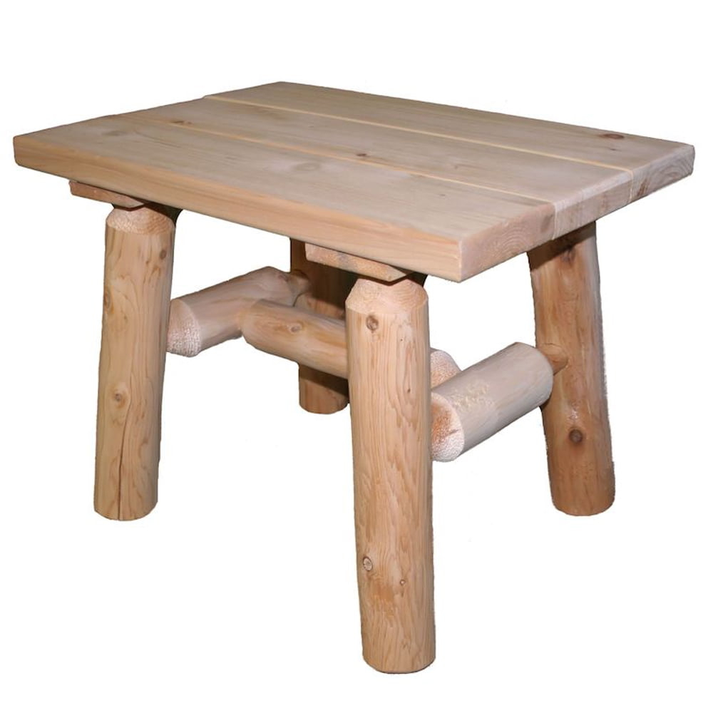 Lakeland Mills Cedar Log End Table